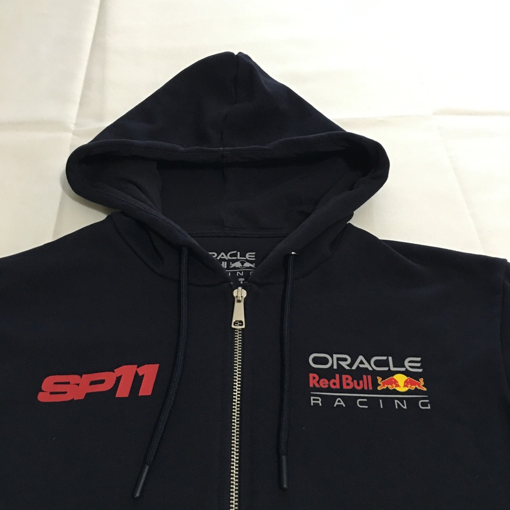 Castore Oracle Red Bull Racing Full Zip Hoodie Small Navy Blue SP11 Sergio Perez - Picture 2 of 8
